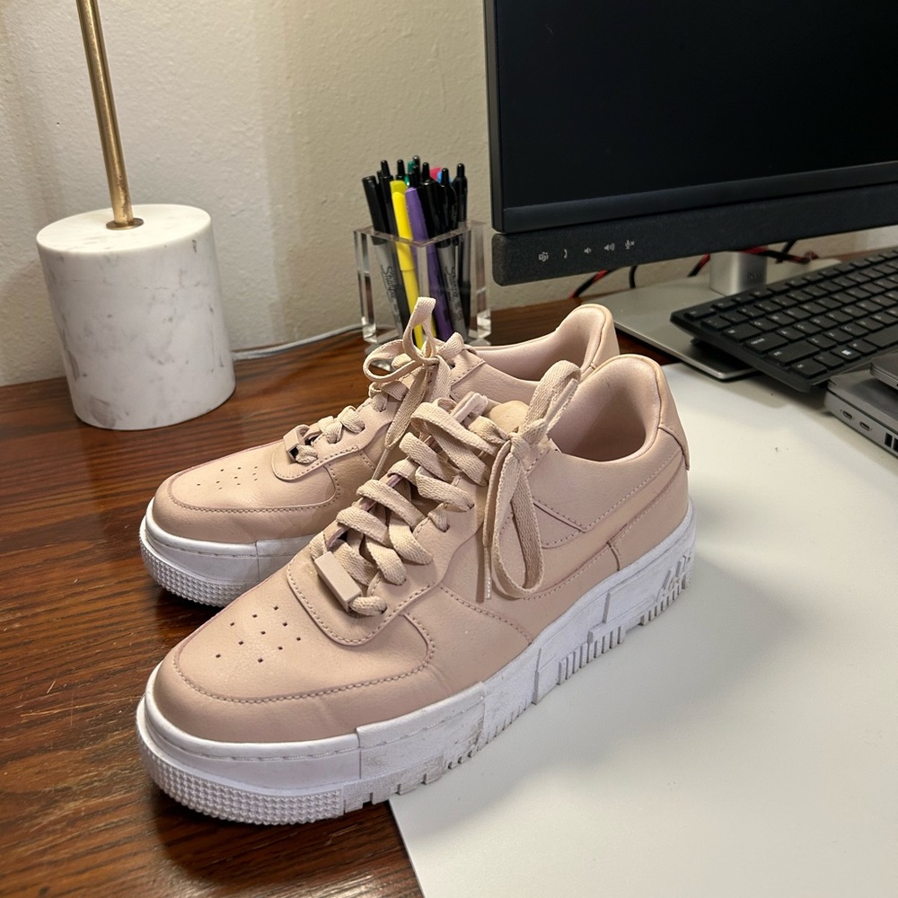 Nike Air Force 1 Pixel Particle Beige Sneakers